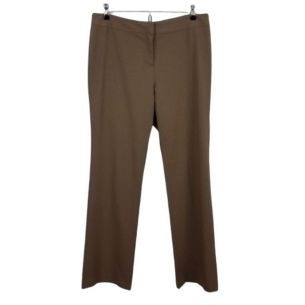 Magaschoni‎ pants womens dress trousers brown work
